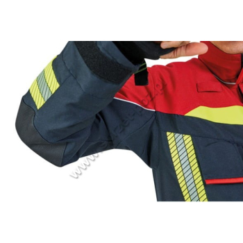 Ubranie bojowe FIRE FLEX – granatowo-czerwony NOMEX® NXT (CNBOP) + napisy
